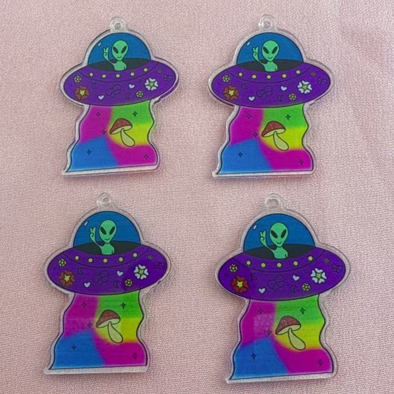 Jewelry Making Earrings - 10pcs Cross border Popular Fun Acrylic