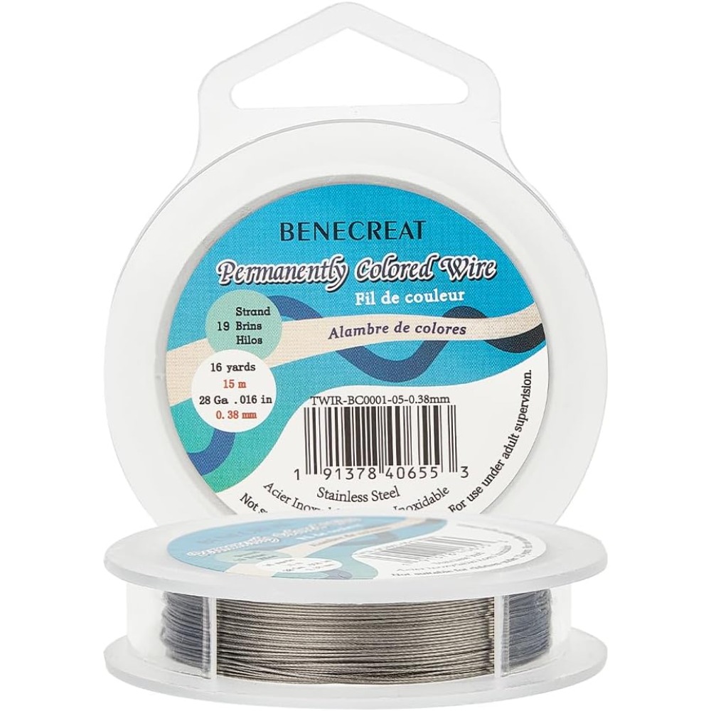 Jewelry Making Diy Kit - 19 Strands Bead String Wire (0.015