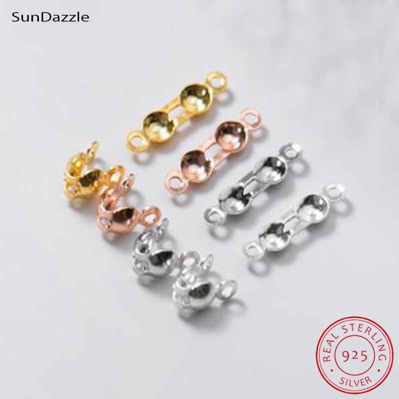 Jewelry Making Material - 4pcs Genuine Real Pure Solid 925