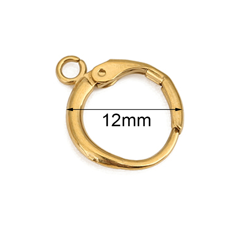 Jewelry Making Earrings - 10pcs 12mm Hypoallergenic Earrings Hooks Clasps