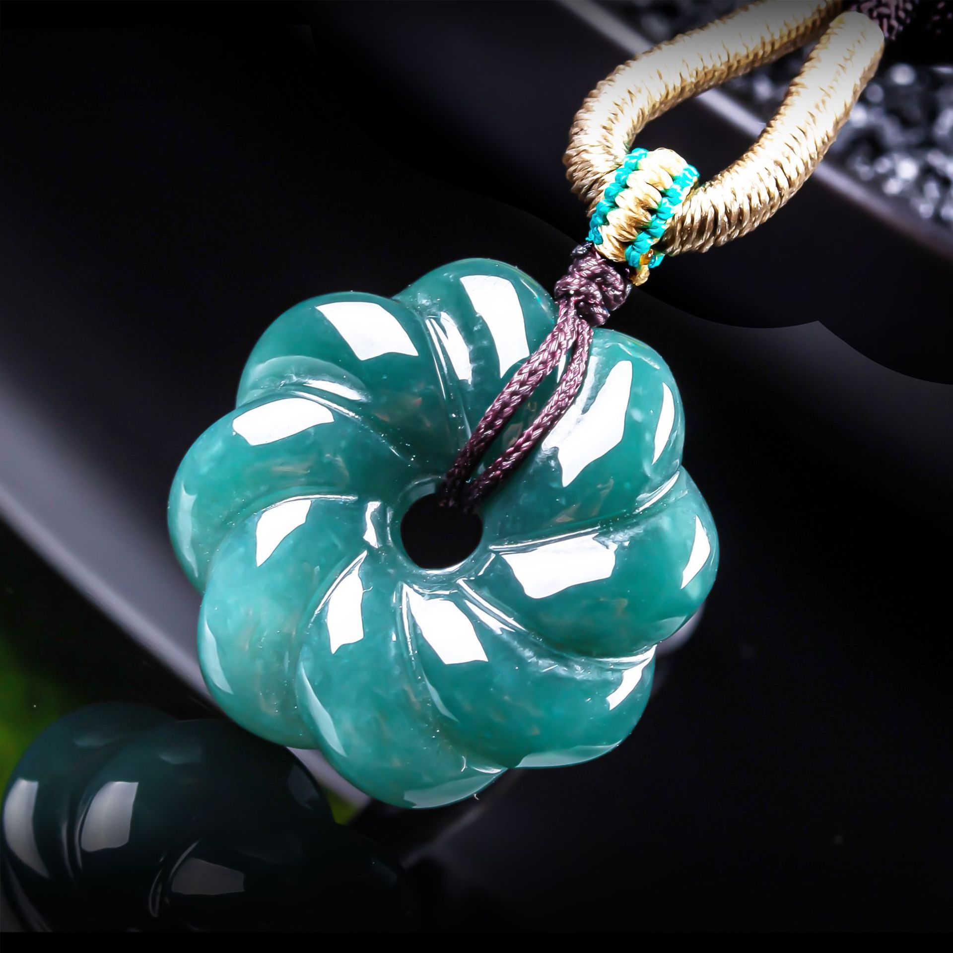 Natural Burmese Jadeite Flower - Jewelry Making Jewelry 评论和价格