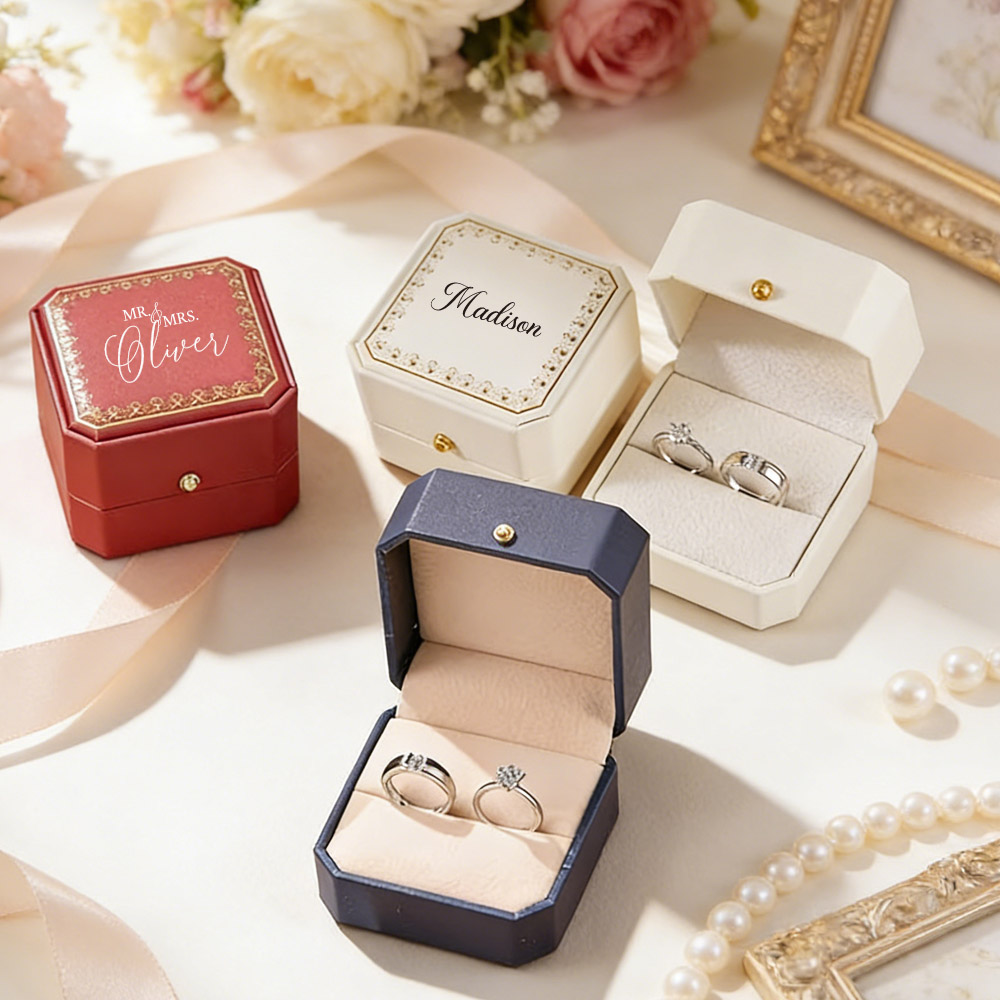 Personalized Faux Leather Ring - Jewelry Making Box 评论和价格
