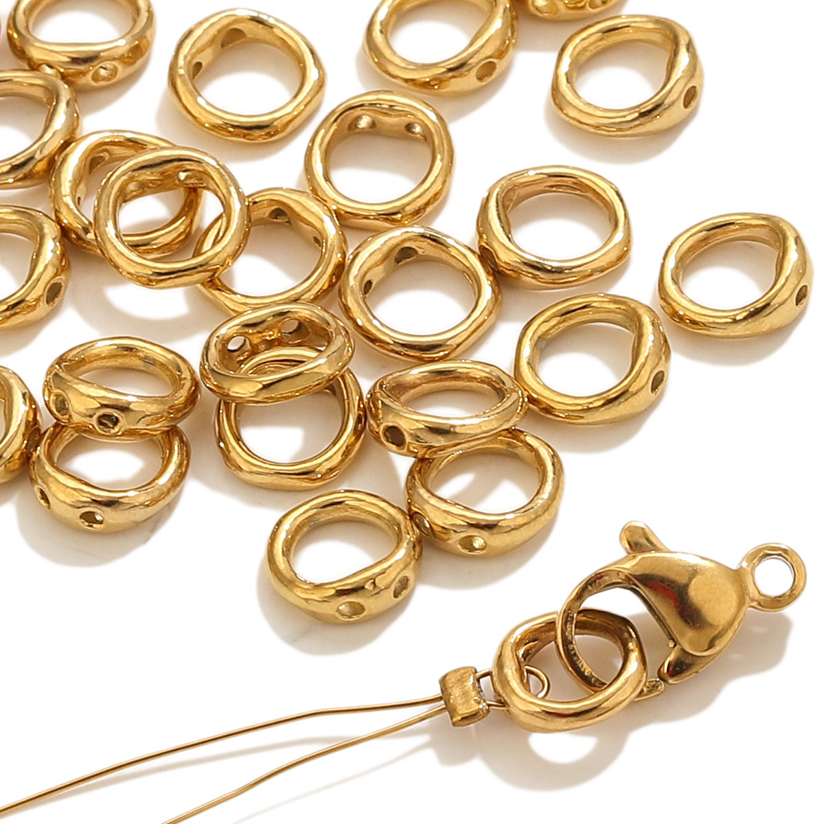 20pcs Stainless Steel Clasps E - Jewelry Making Material 评论和价格