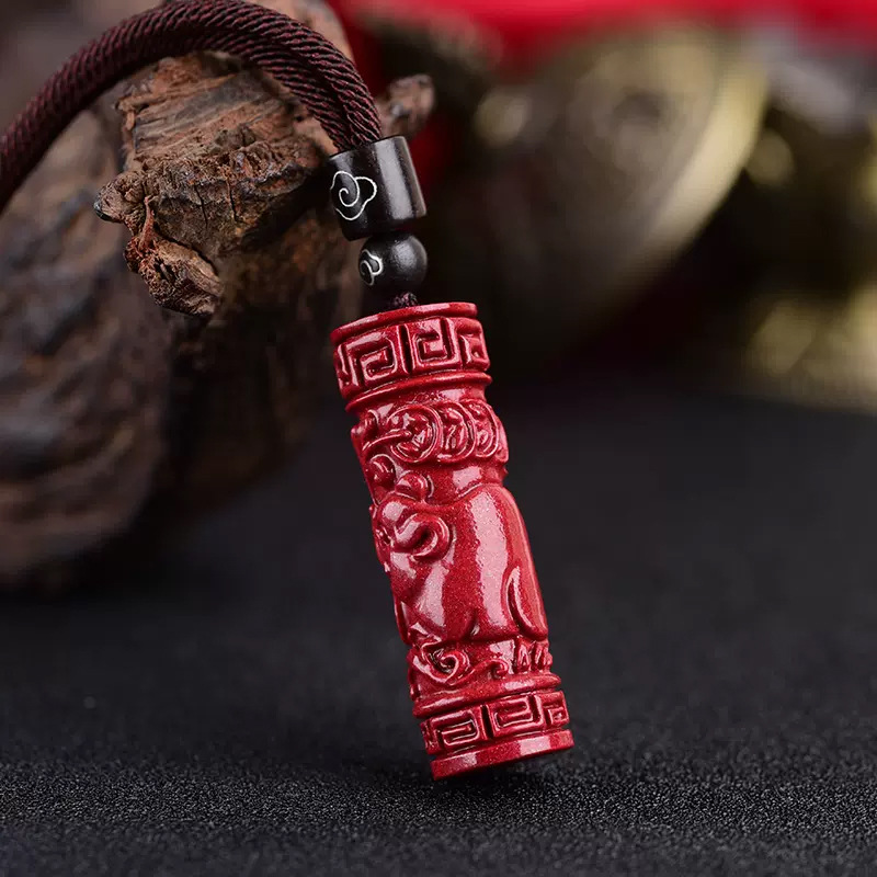 Luxury Red Cinnabar Chinese Zo - Jewelry Making Jewelry 评论和价格