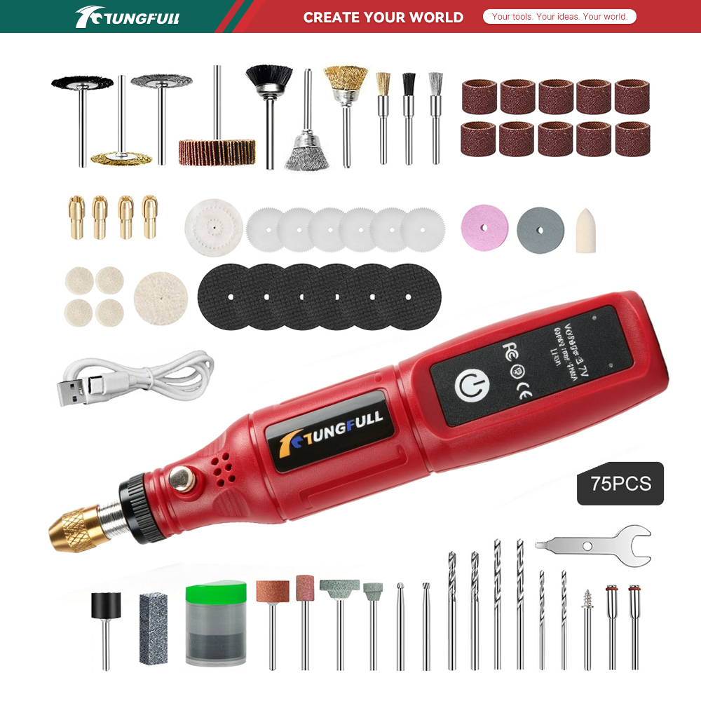 TUNGFULL 3.7V Cordless Rotary  - Jewelry Making Drill 评论和价格