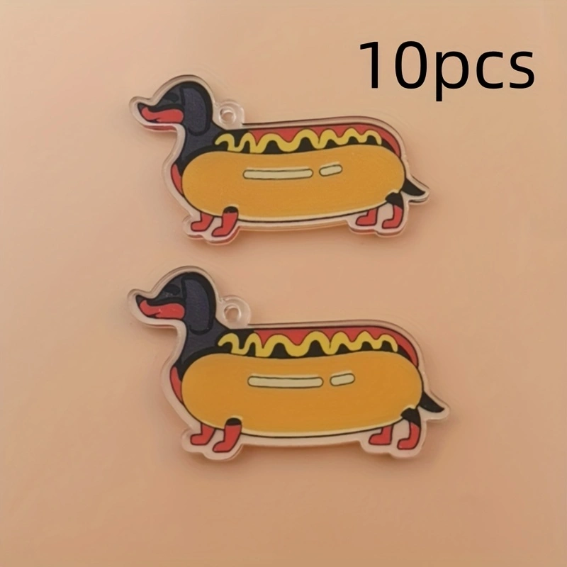 10pcs acrylic 2D new sausage d - Jewelry Making Earrings 评论和价格