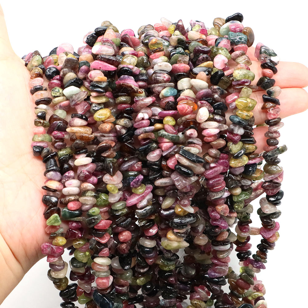 Natural Stones Color Tourmalin - Jewelry Making Drill 评论和价格