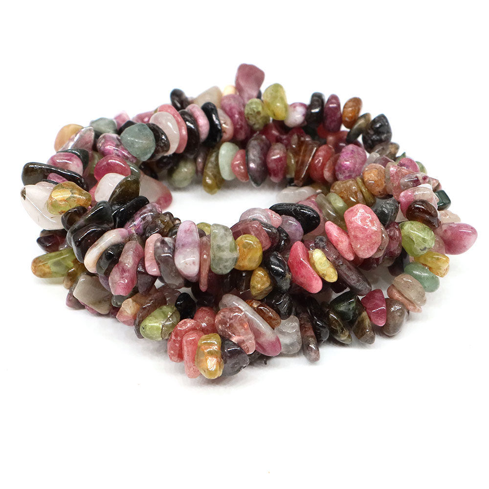 Natural Stones Color Tourmalin - Jewelry Making Drill 评论和价格