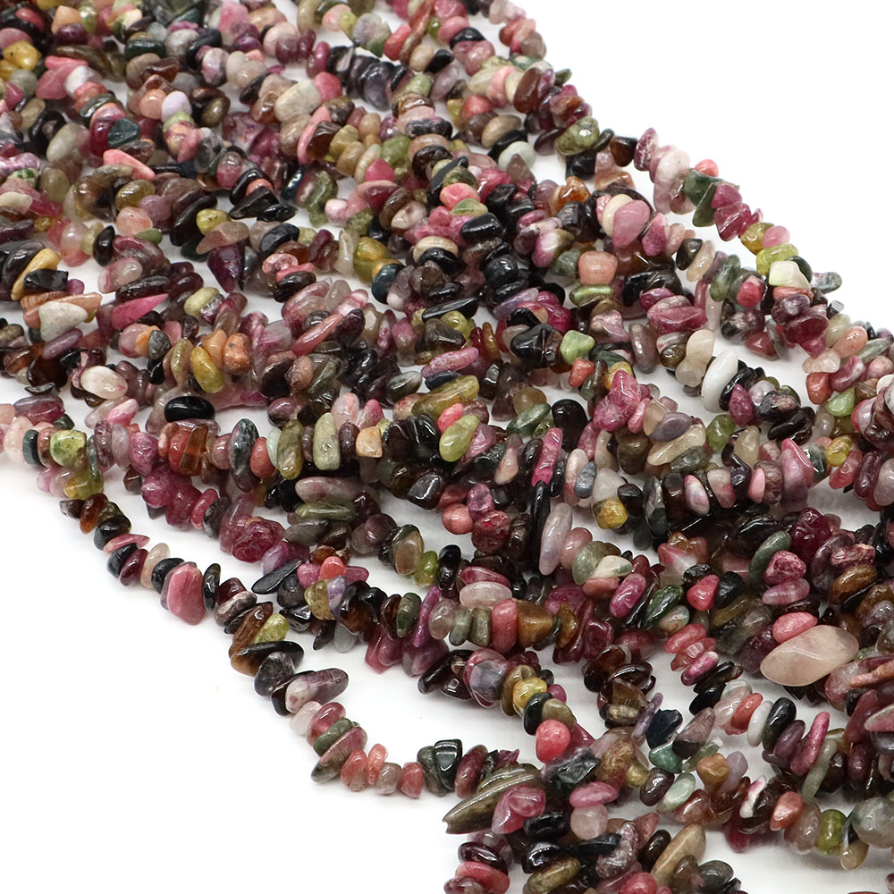 Natural Stones Color Tourmalin - Jewelry Making Drill 评论和价格