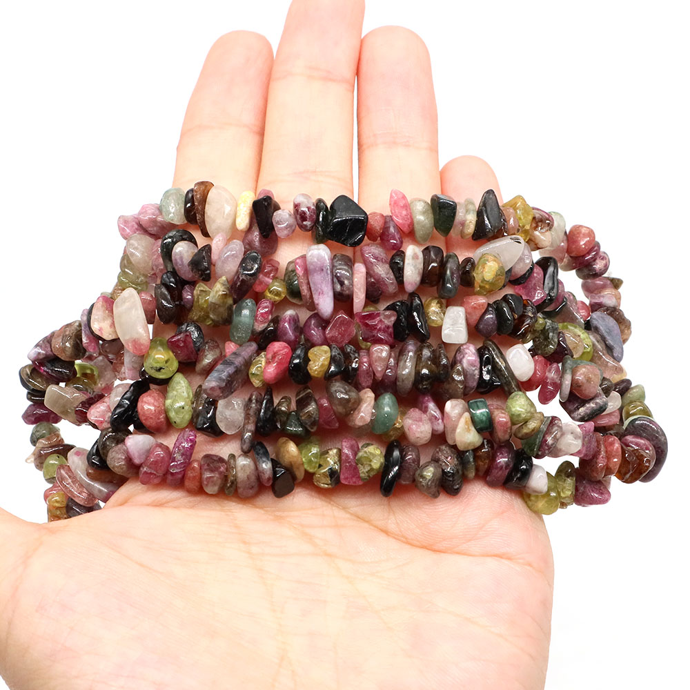 Natural Stones Color Tourmalin - Jewelry Making Drill 评论和价格
