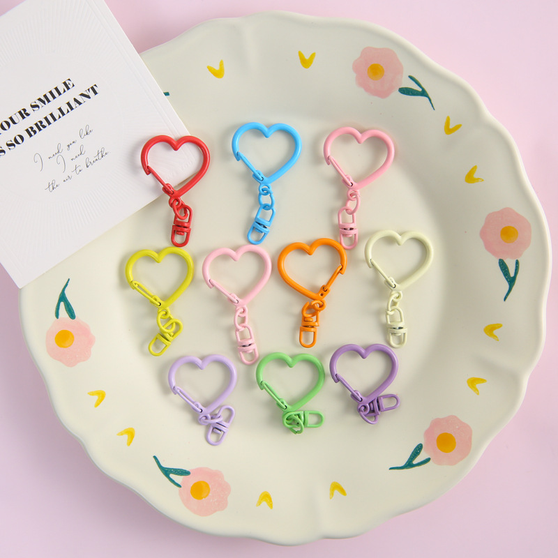 10Pcs Colorful Zinc Alloy Hear - Jewelry Making Chain 评论和价格