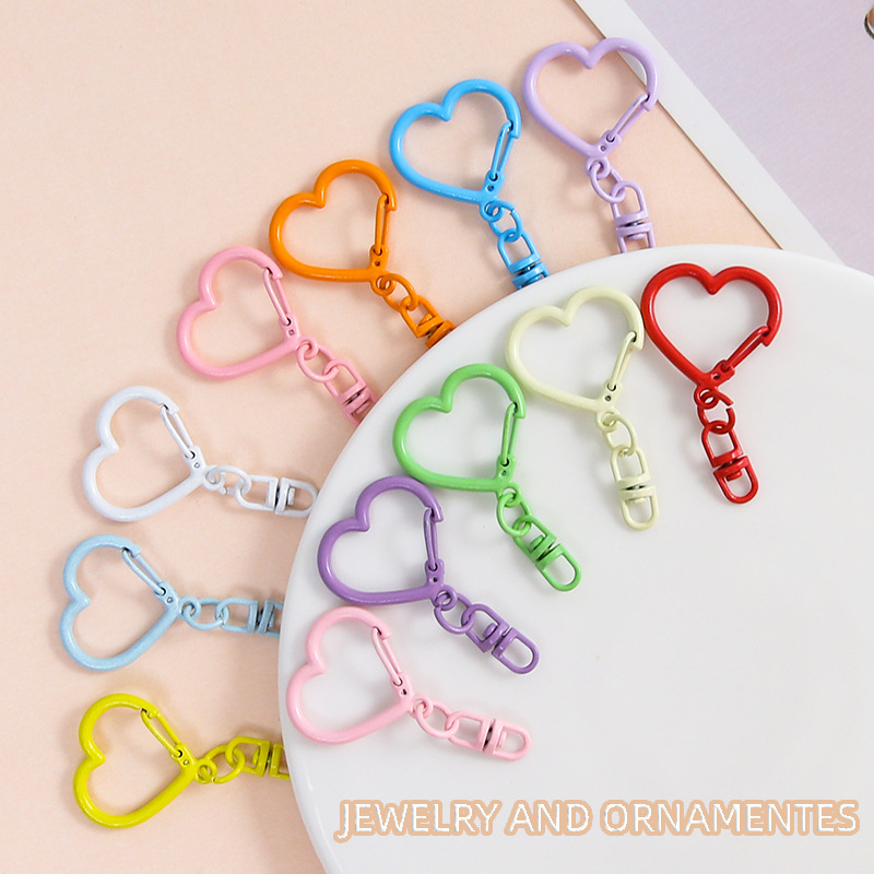 10Pcs Colorful Zinc Alloy Hear - Jewelry Making Chain 评论和价格