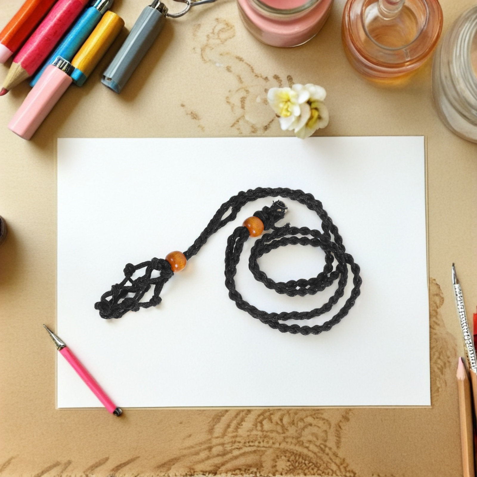 1Set Black Iron Wire and Waxed - Jewelry Making Diy Kit 评论和价格