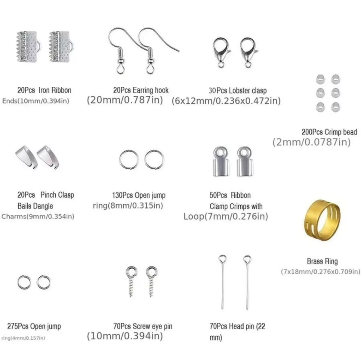 900pcs DIY Jewelry Findings Ki - Jewelry Making Online 评论和价格