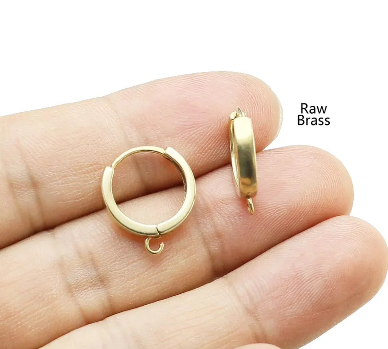 10pcs Brass Ear Hoops, Leverba - Jewelry Making Material 评论和价格