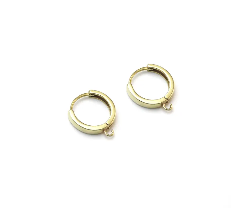 10pcs Brass Ear Hoops, Leverba - Jewelry Making Material 评论和价格