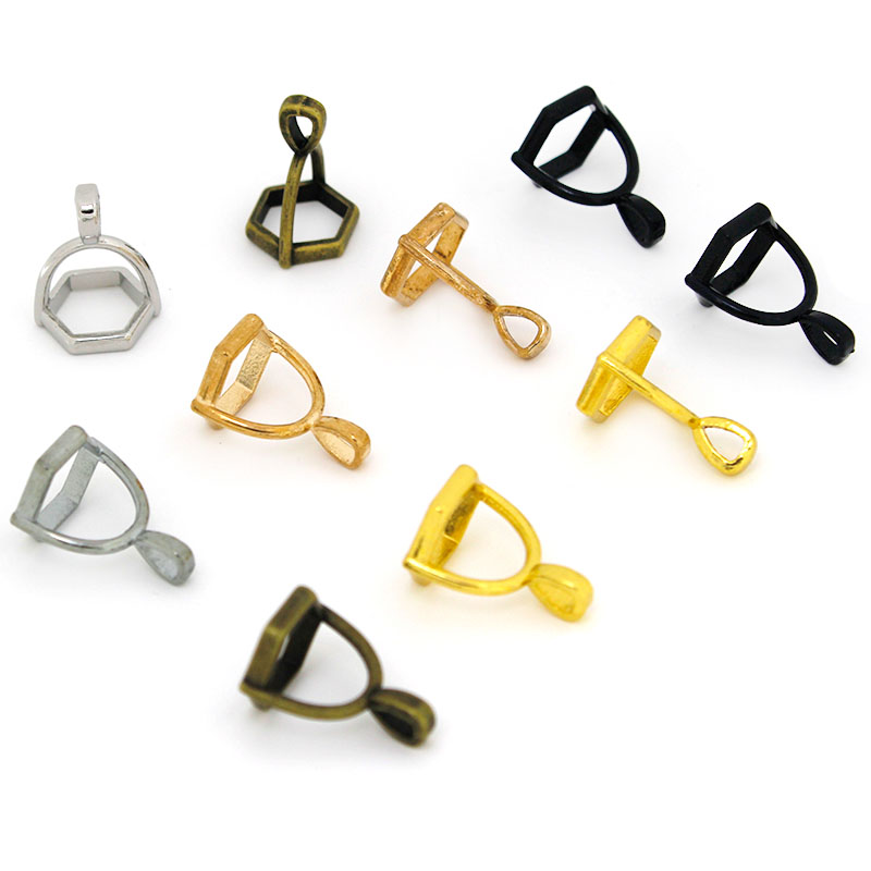 20Pcs Hexagonal Gemstone Cap N - Jewelry Making Material 评论和价格