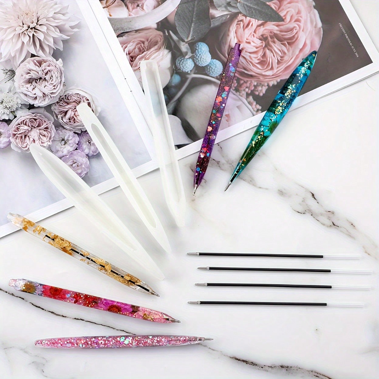 9Pcs Transparent Pen Silicone  - Jewelry Making Experience 评论和价格