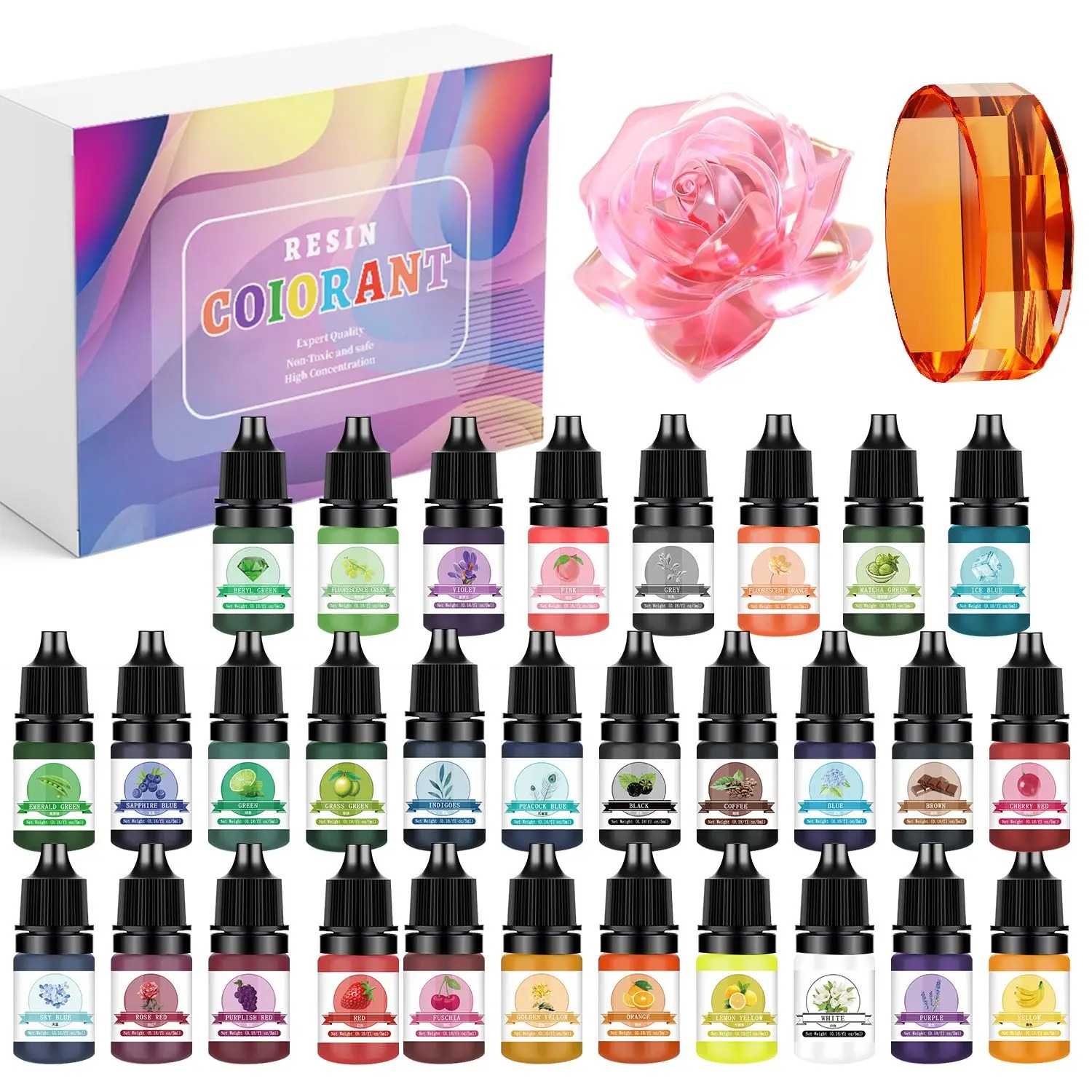 30Colors 5ml Epoxy Resin Pigme - Jewelry Making Online 评论和价格