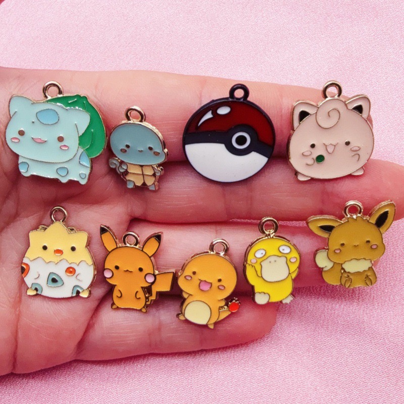 10pcs Cartoon Drip Oil Jewelry - Jewelry Making Jewelry 评论和价格