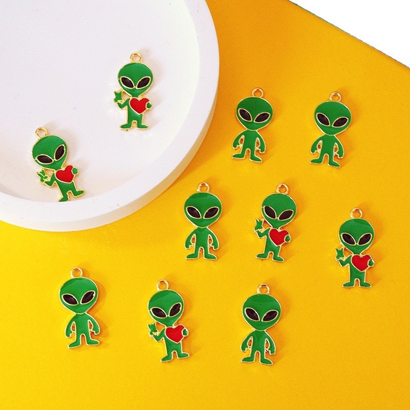 10pcs Simple Alien Alloy Drip  - Jewelry Making Earrings 评论和价格