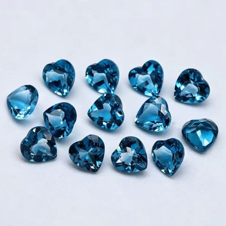 Natural Heart Cut London Blue  - Jewelry Making In London 评论和价格