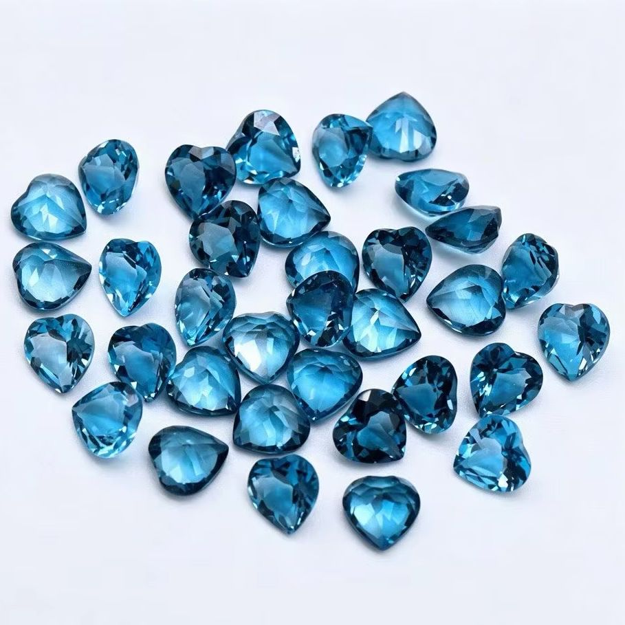Natural Heart Cut London Blue  - Jewelry Making In London 评论和价格