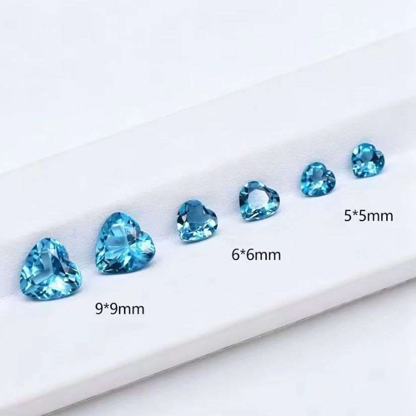 Natural Heart Cut London Blue  - Jewelry Making In London 评论和价格