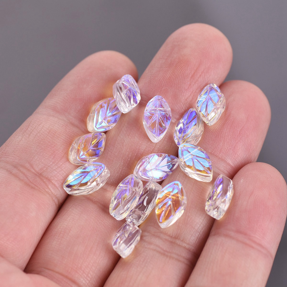 20pcs 11x7mm Oval Leaf Shape C - Jewelry Making Drill 评论和价格