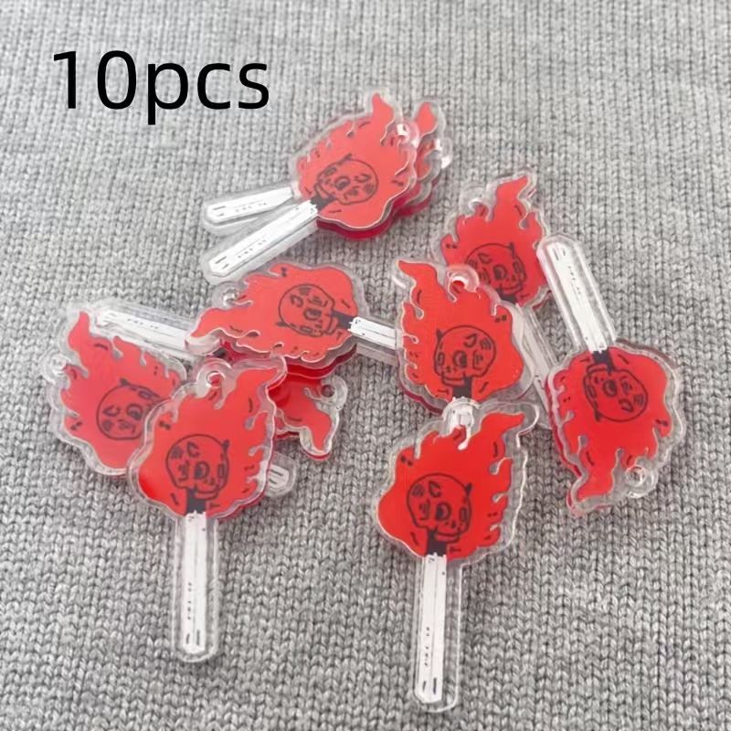 10pcs acrylic skull pendant, D - Jewelry Making Jewelry 评论和价格