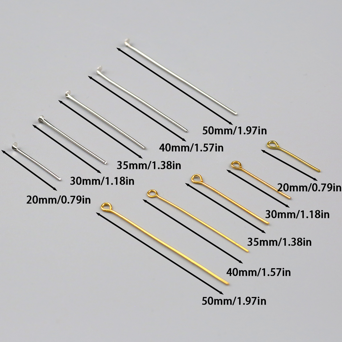 Multi-Size Alloy 9/T-Pins/Lobs - Jewelry Making Diy Kit 评论和价格