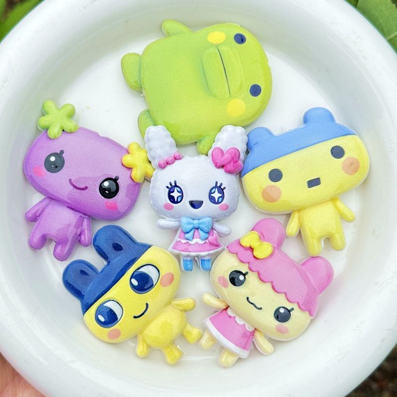 45mm Cartoon Tamagotchi double - Jewelry Making Material 评论和价格