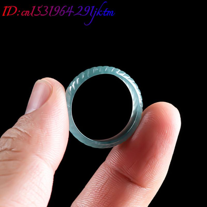 Blue Real Burmese Jadeite Ring - Jewelry Making Jewelry 评论和价格