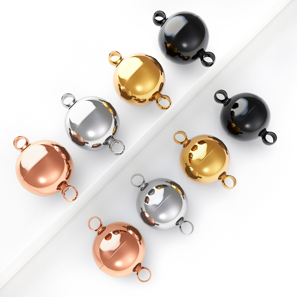 2pcs Stainless Steel Magnetic  - Jewelry Making Material 评论和价格