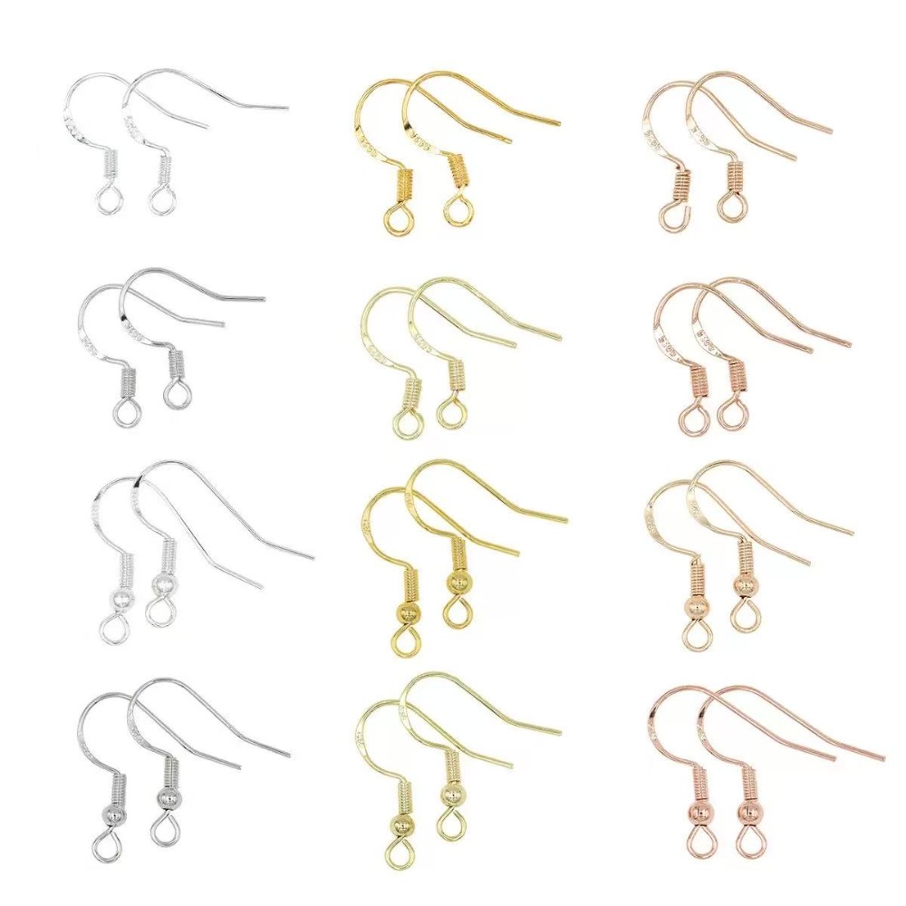 Gold Plated Earring Hooks 100P - Jewelry Making Earrings 评论和价格