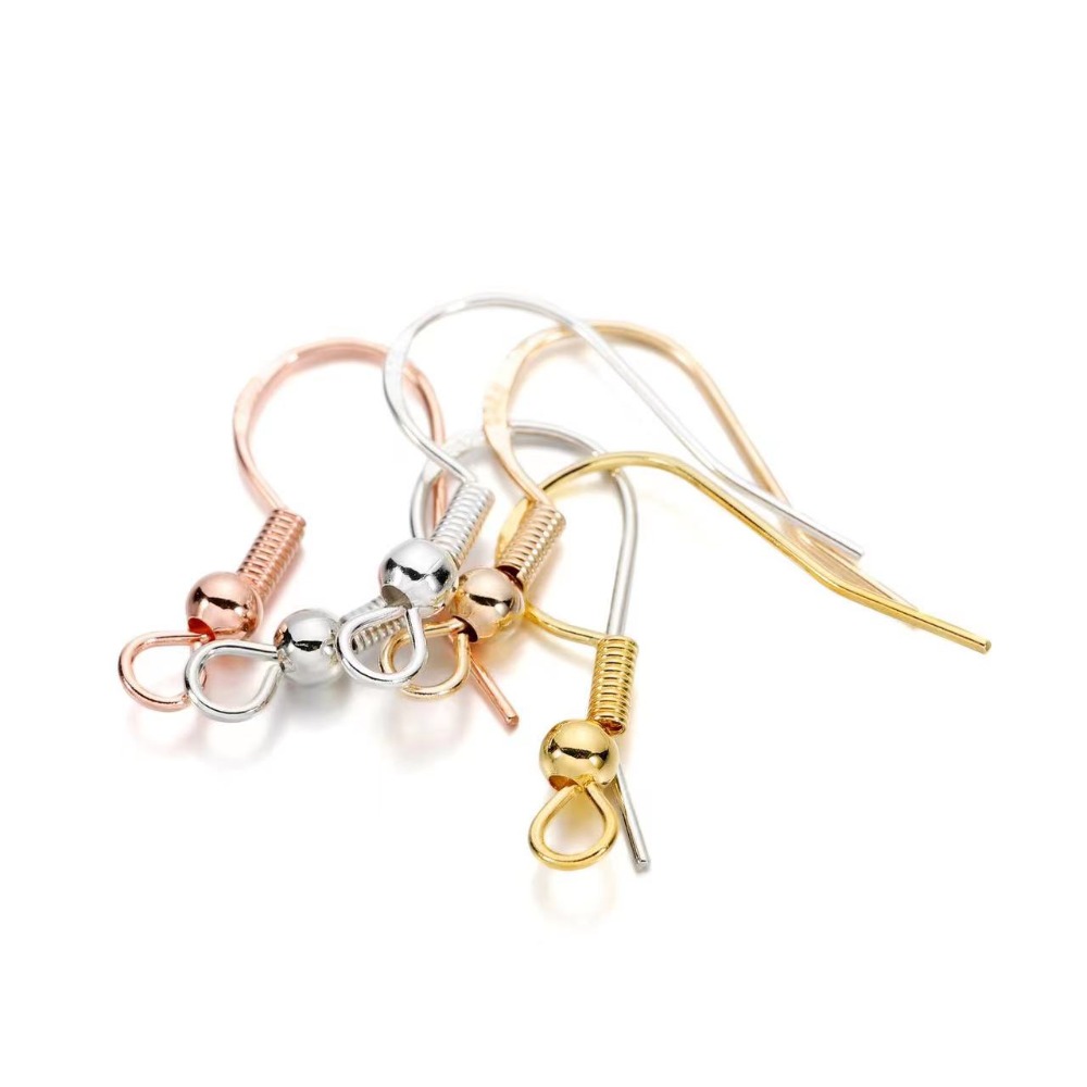 Gold Plated Earring Hooks 100P - Jewelry Making Earrings 评论和价格