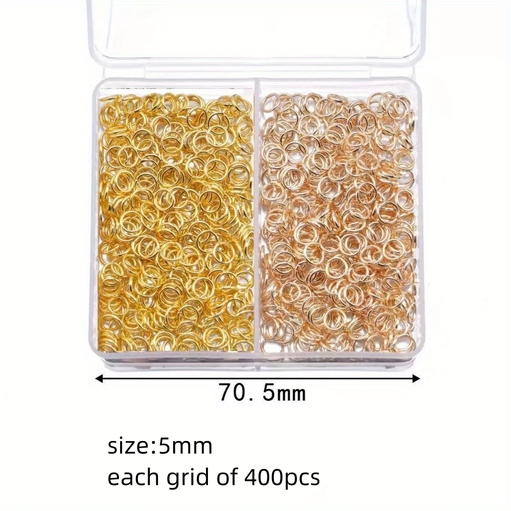 200-1000pcs/Box Mix Color Open - Jewelry Making Box 评论和价格
