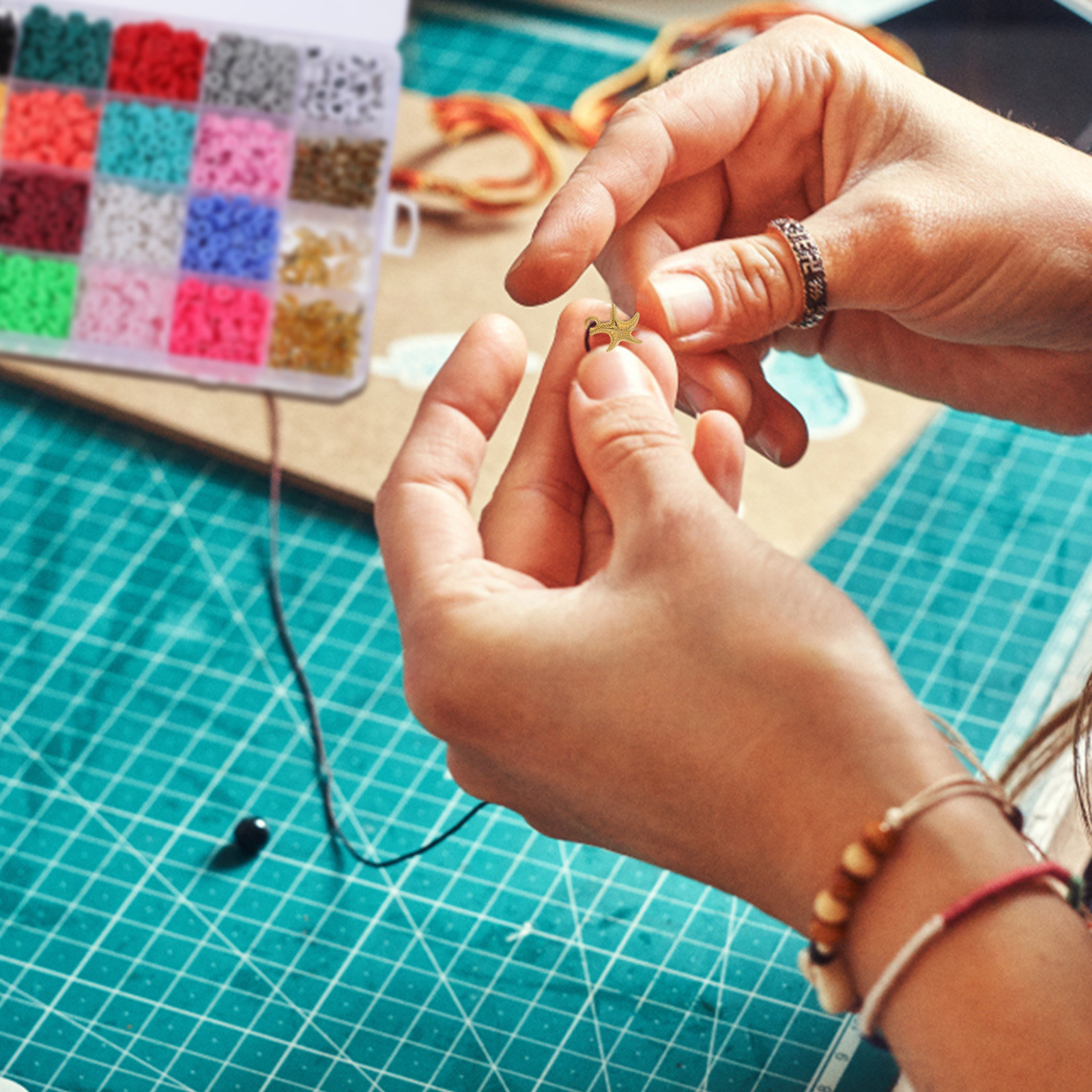 1Set Polymer Clay Beads Jewelr - Jewelry Making Diy Kit 评论和价格