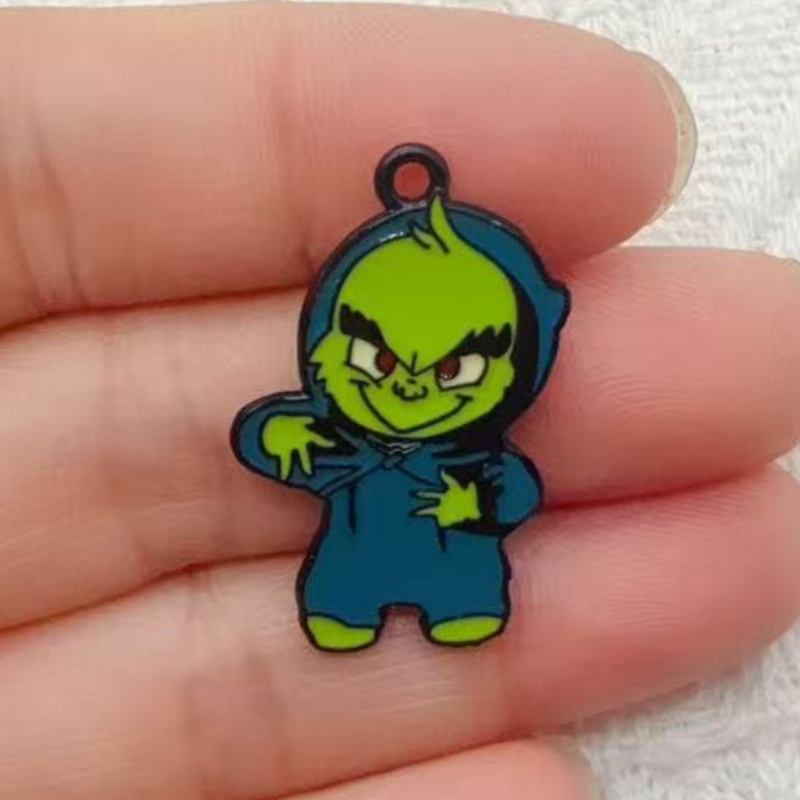 10pcs alloy drip oil cartoon C - Jewelry Making Jewelry 评论和价格