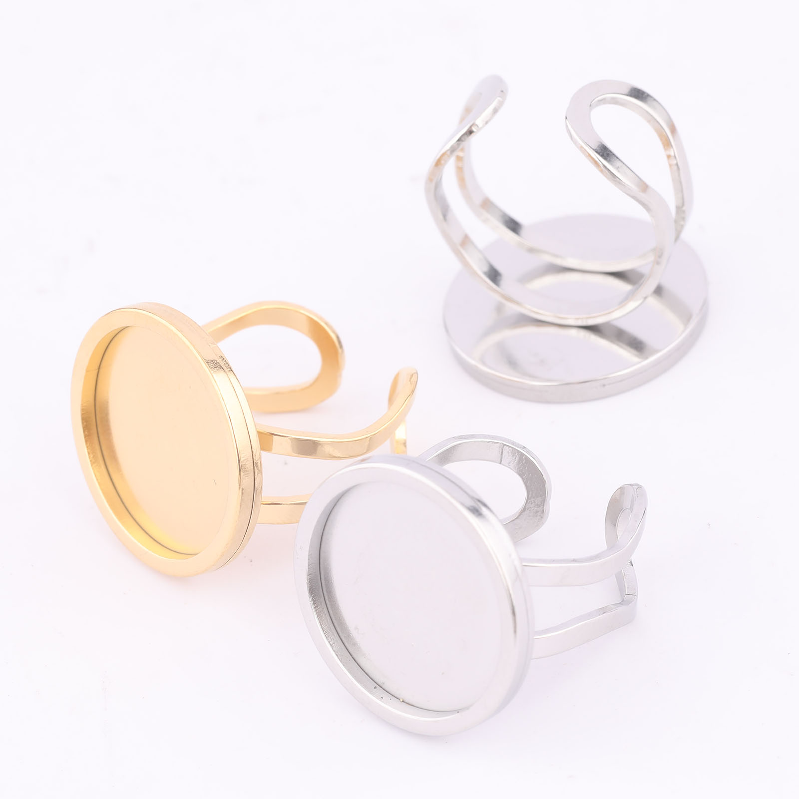 5pcs 18mm Round Cabochon Ring  - Jewelry Making Online 评论和价格