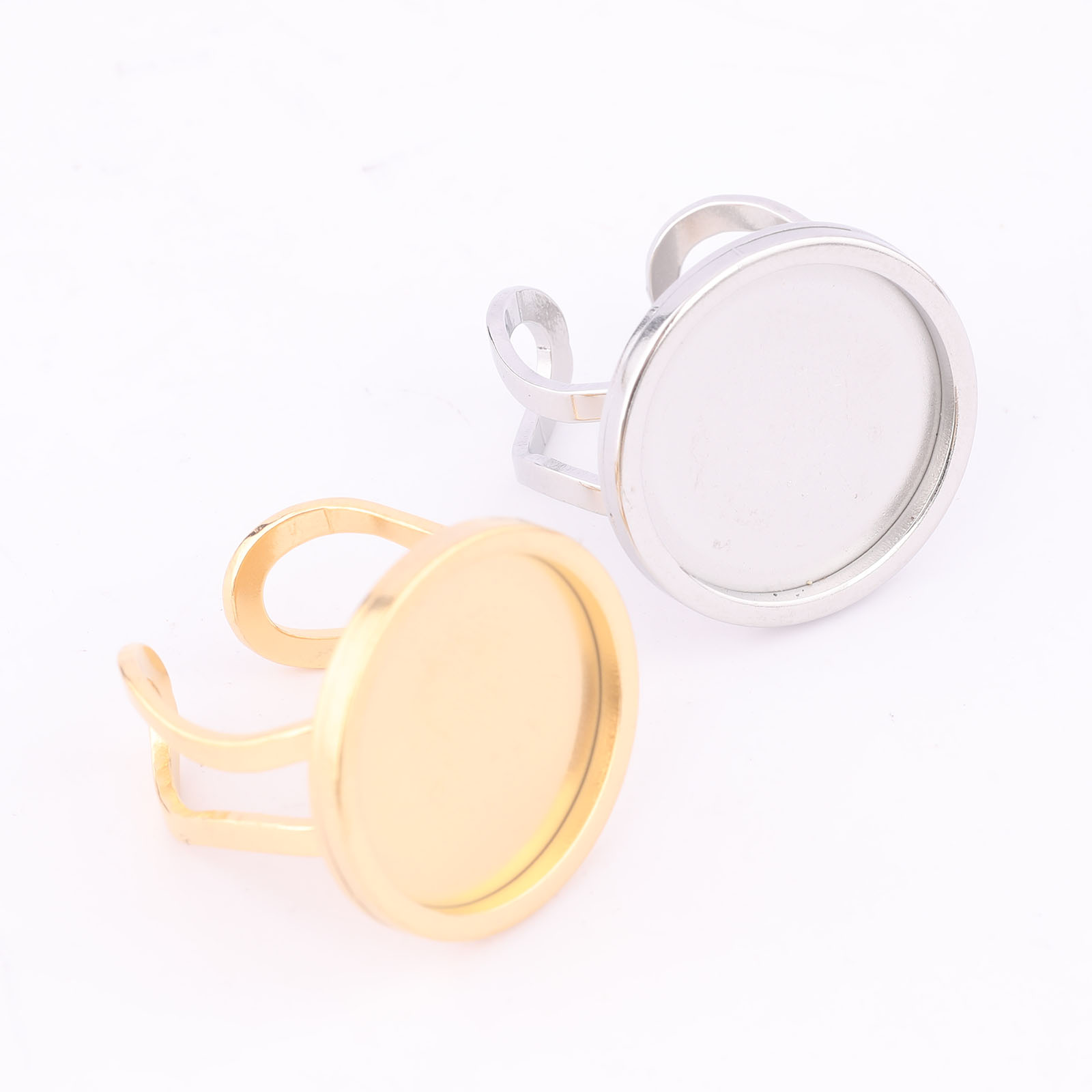 5pcs 18mm Round Cabochon Ring  - Jewelry Making Online 评论和价格