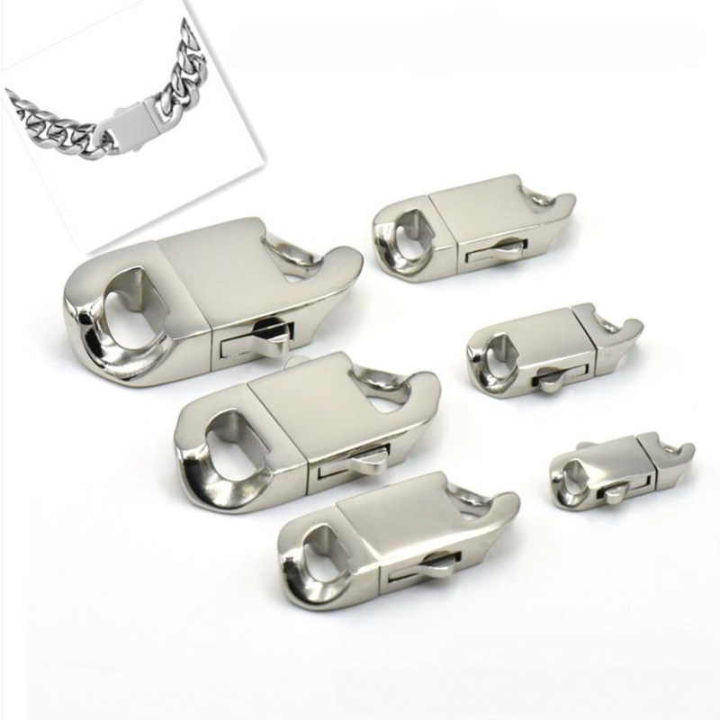 Stainless Steel Spring Clasp L - Jewelry Making Chain 评论和价格
