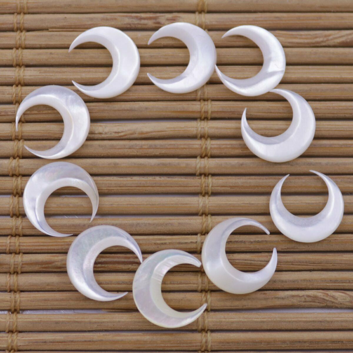 10 PCS Nail 3D Art Moon Shape  - Jewelry Making Drill 评论和价格